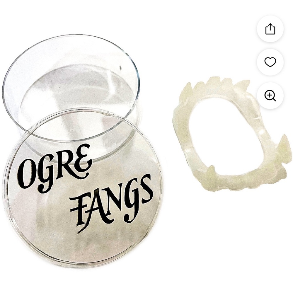 Halloween Plastic Ogre Vampire Fangs